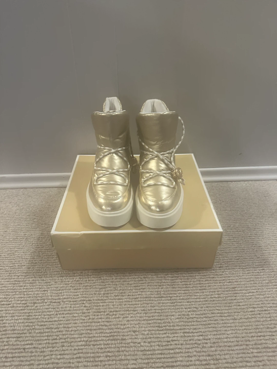 Michael Kors Gold Puffer Boots - photo 3