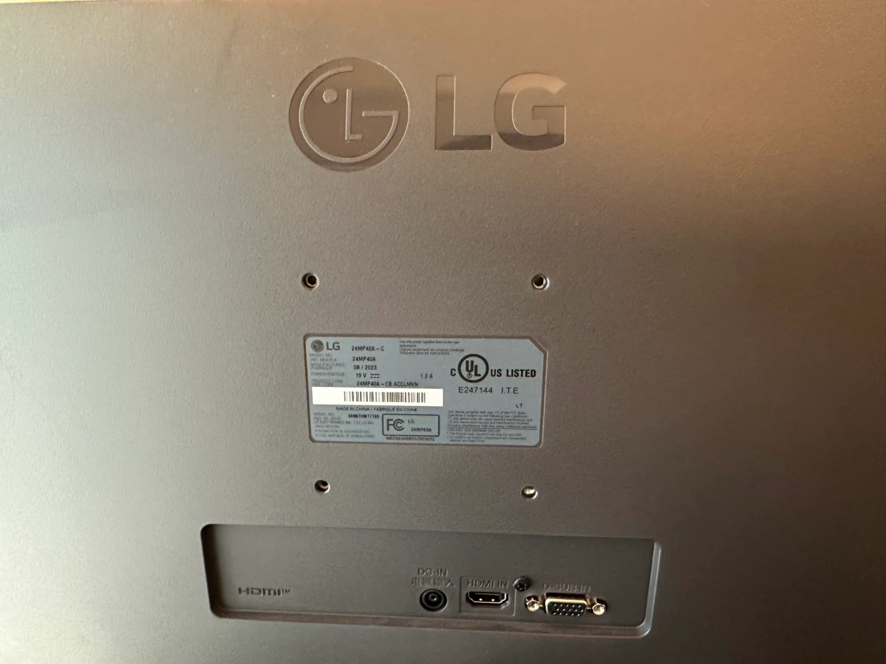 LG 24MP40A-C Monitor 24” Full HD (1920x1080) - photo 3