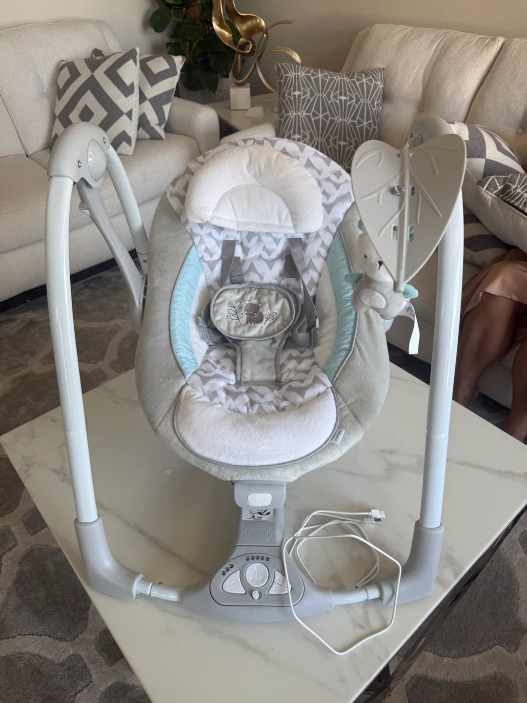 Ingenuity ConvertMe Swing-2-Seat Portable Swing