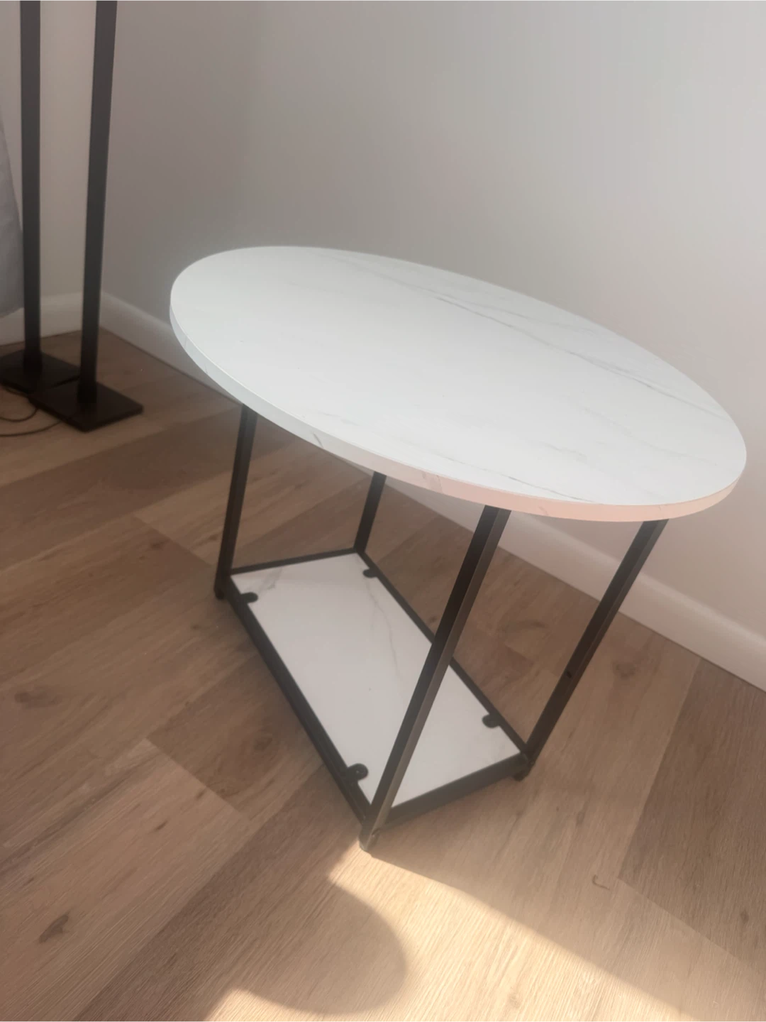 White wood Marble Coffee Table