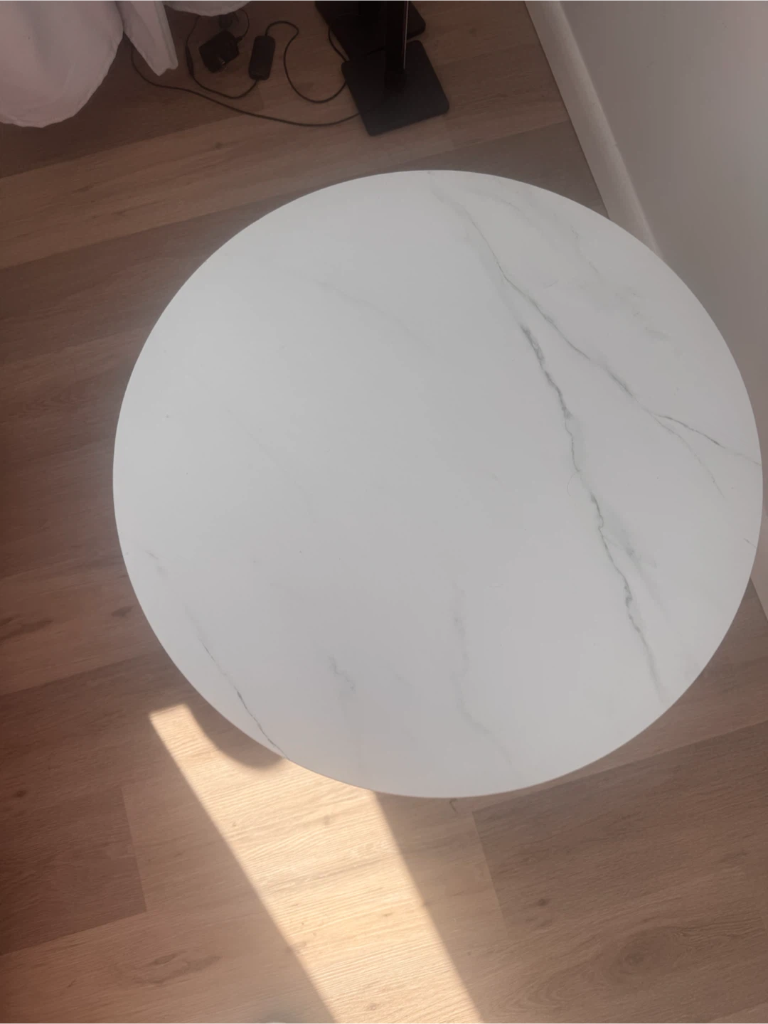 White wood Marble Coffee Table - photo 2