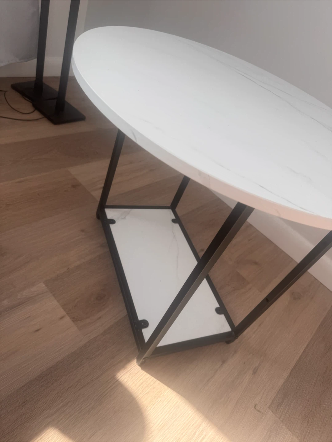 White wood Marble Coffee Table - photo 3
