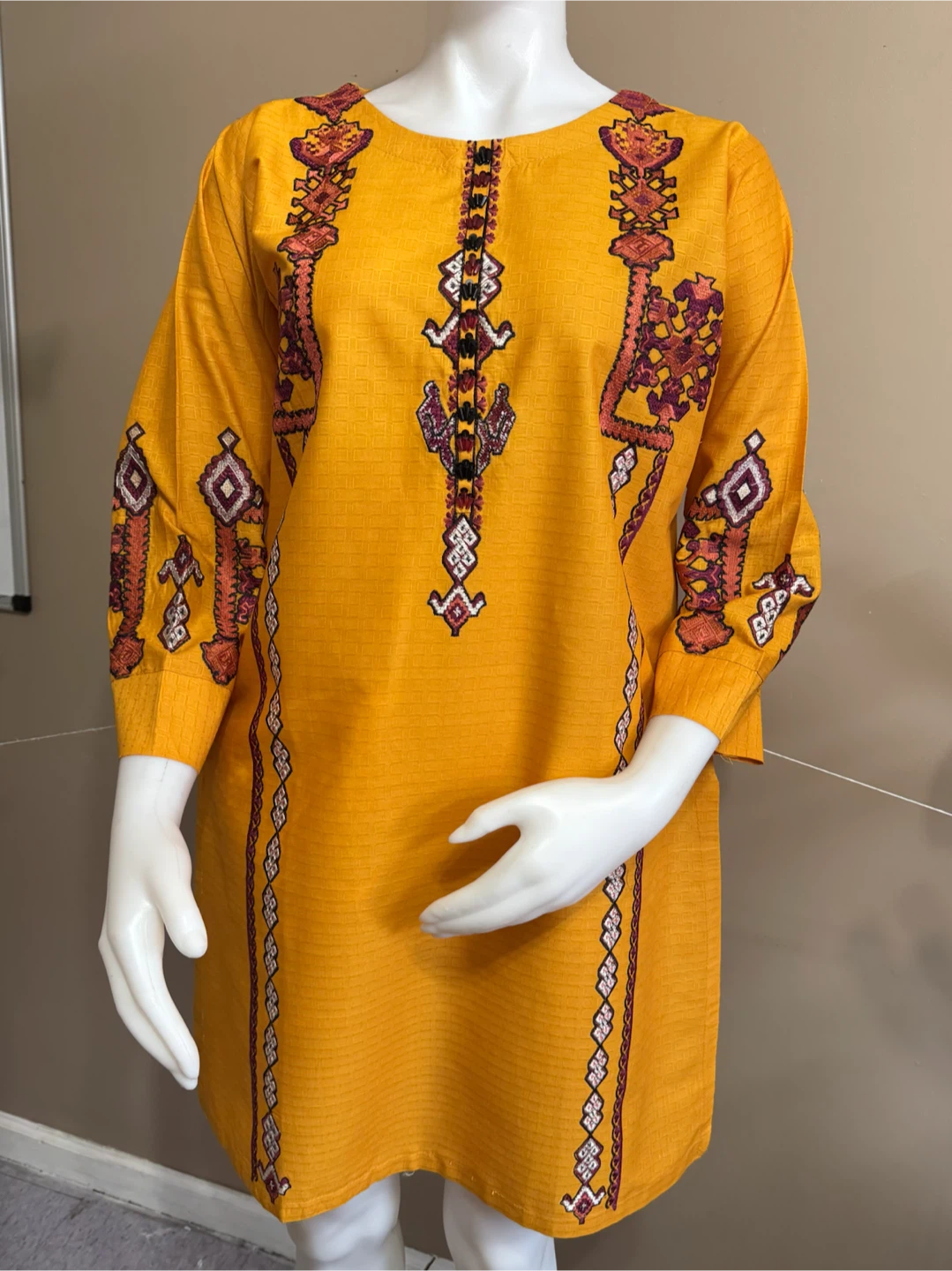 Pakistani cotton embroidered kurti