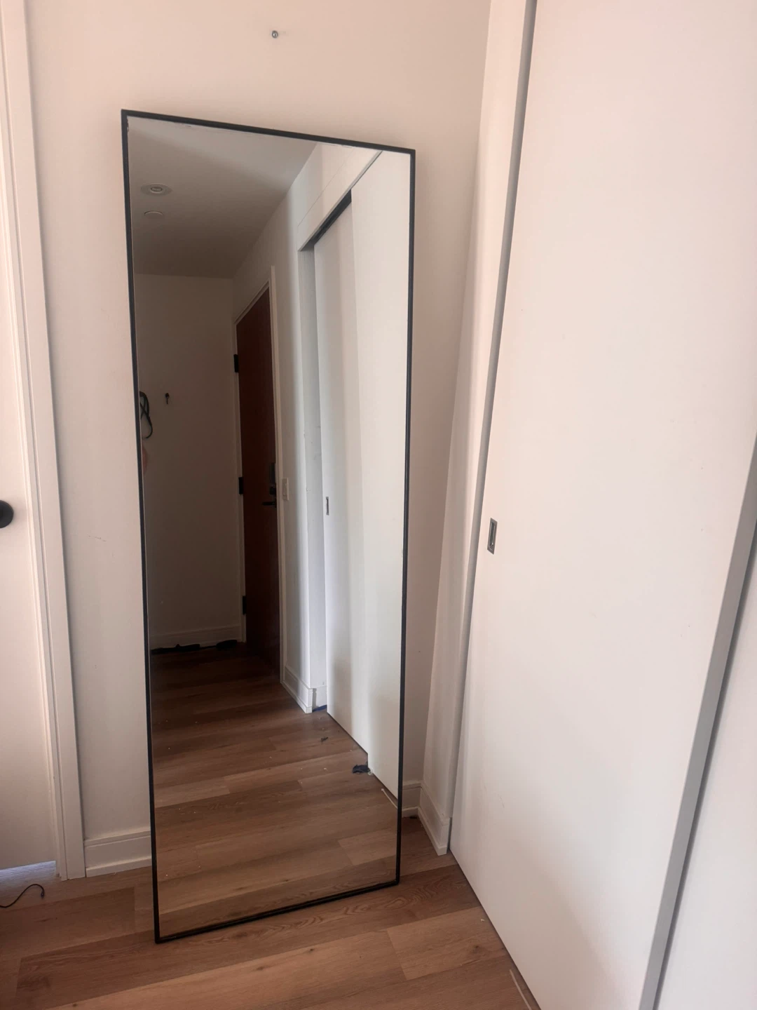 Full Length Mirror with Black Frame