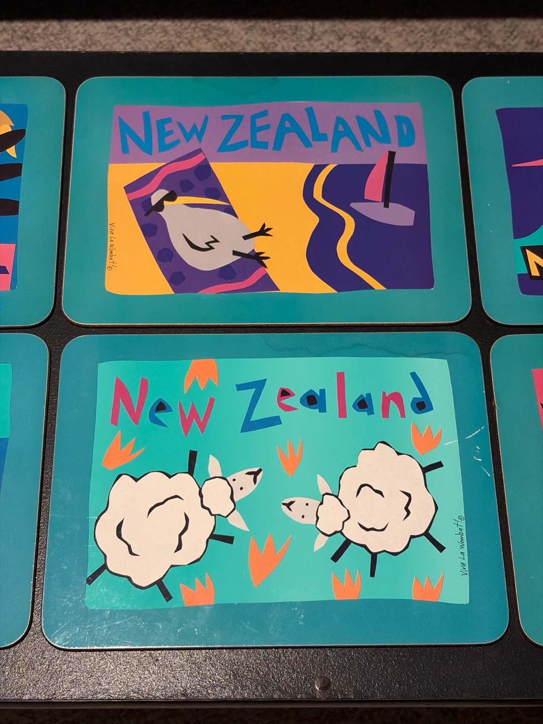 Vintage New Zealand Coasters - Set of 6 - photo 3