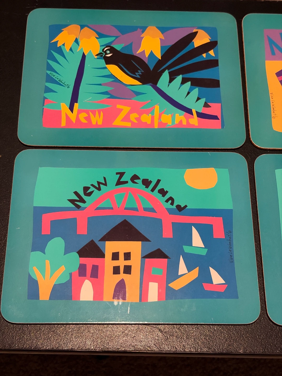 Vintage New Zealand Coasters - Set of 6 - photo 4