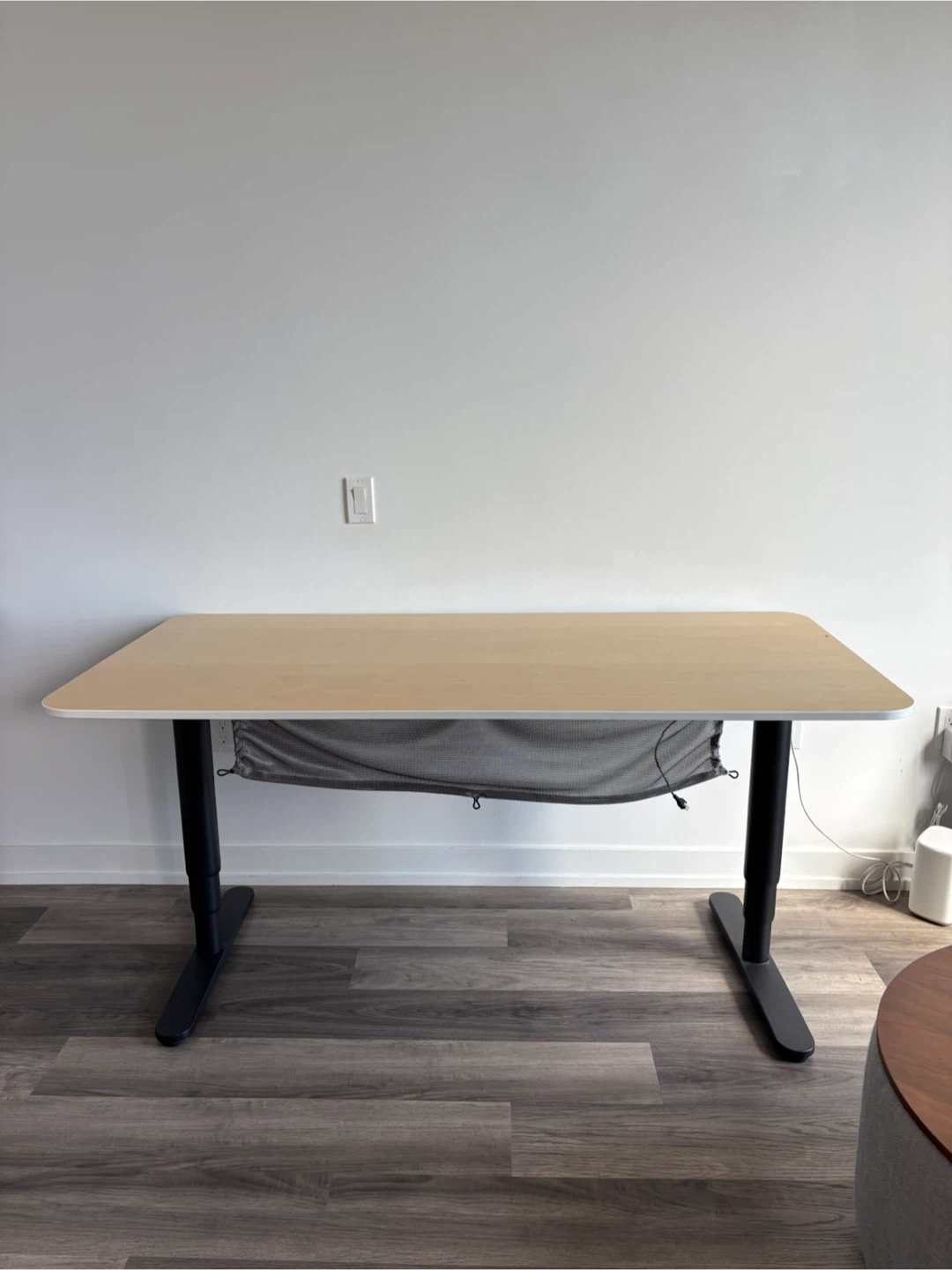 Large electric sit stand desk