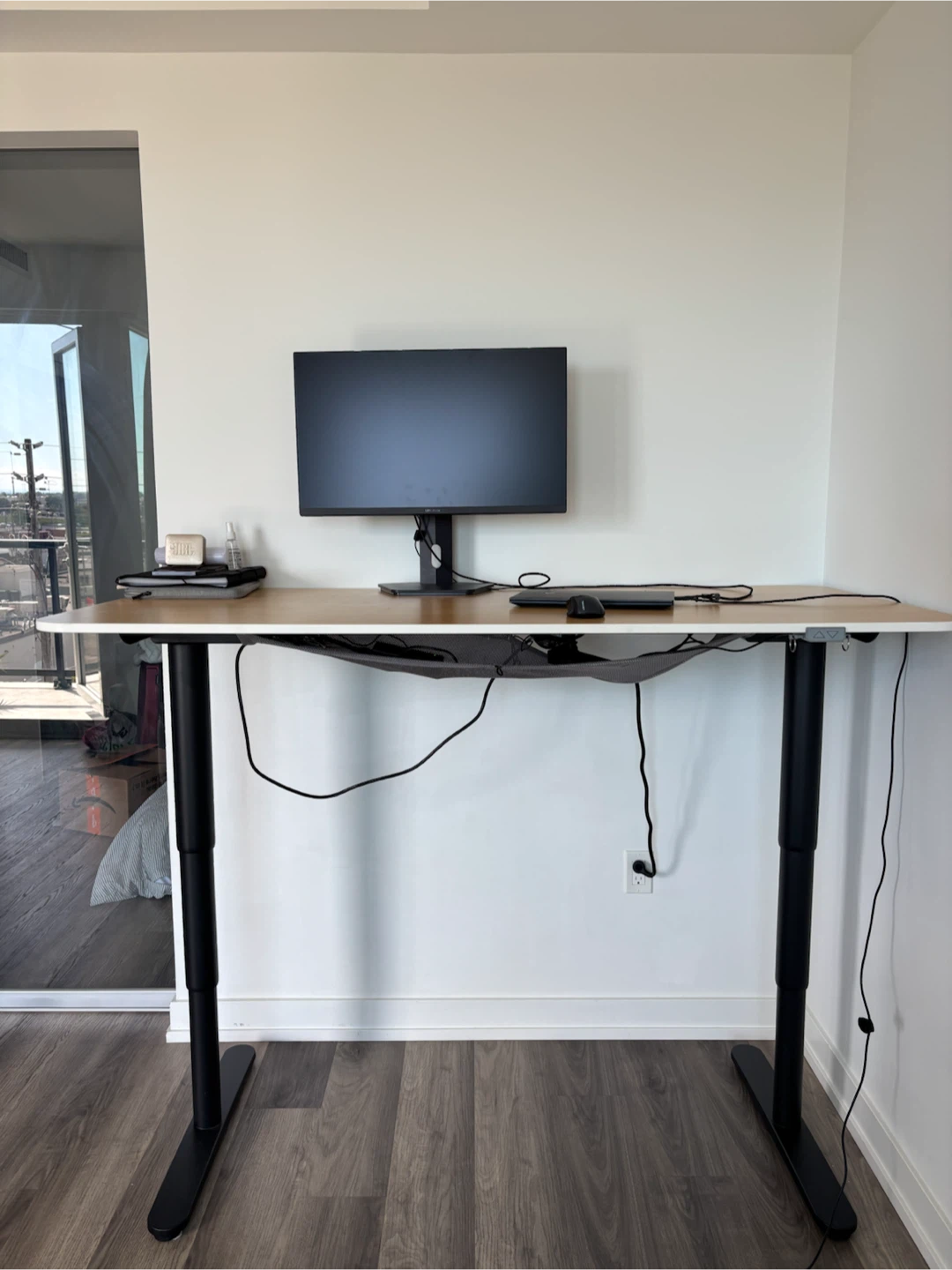Large electric sit stand desk - photo 2