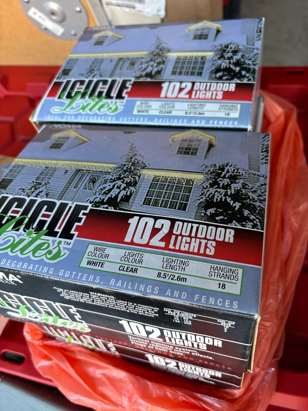 NOMA Icicle Lites and Heath Zenith Motion Security Light