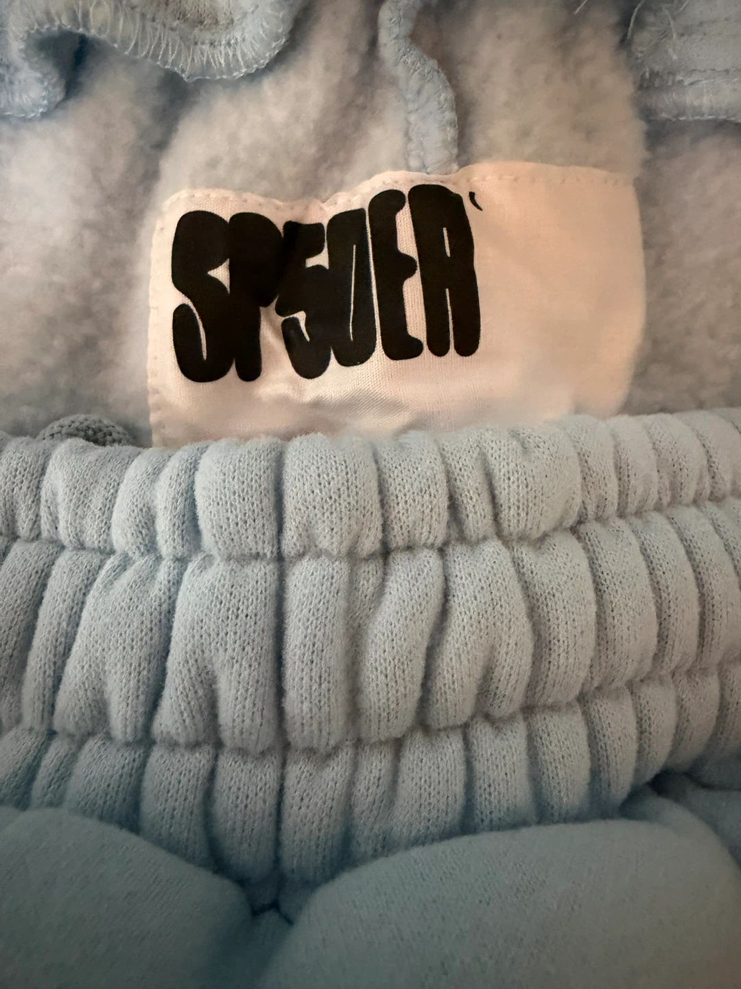 SP5DER Light Blue Sweat Shorts - photo 5