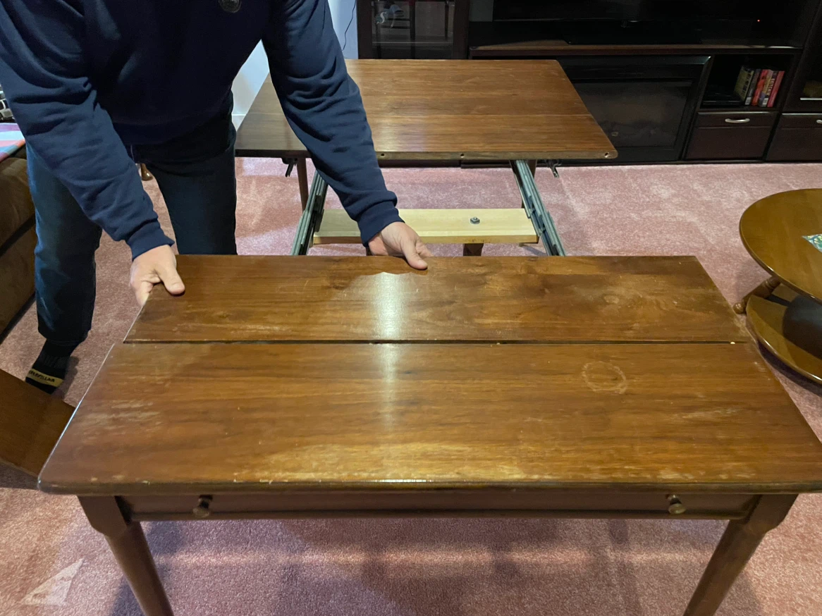 Wooden Drop Leaf Dining Table - photo 2