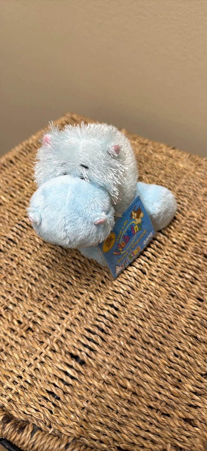 Brand New Webkinz Lil' Kinz Blue Hippo (Sealed Unused Code Tag) - photo 3