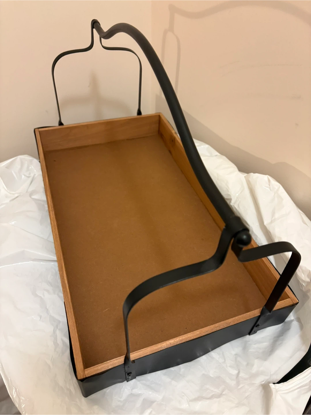 Sturdy Wooden Tray with Handle