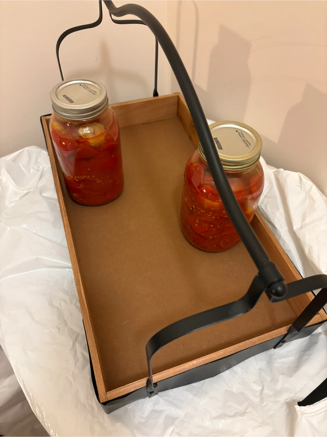 Sturdy Wooden Tray with Handle - photo 2