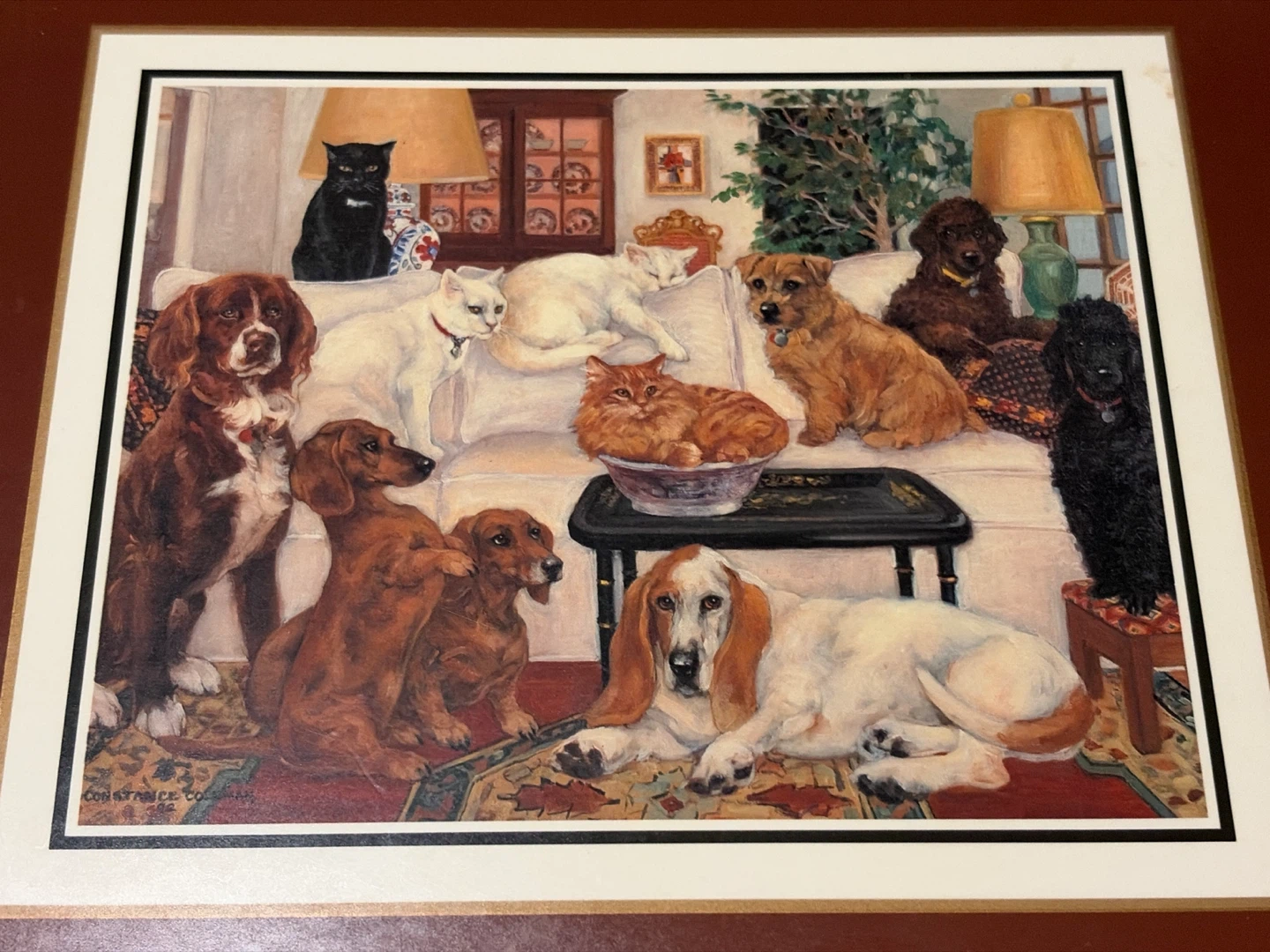 Set of 4 Vintage Dog and Cat Placemats - photo 3