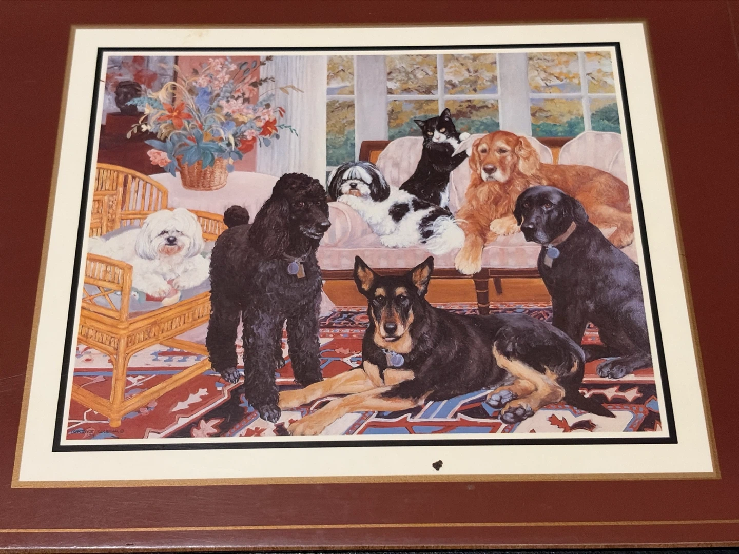 Set of 4 Vintage Dog and Cat Placemats - photo 4