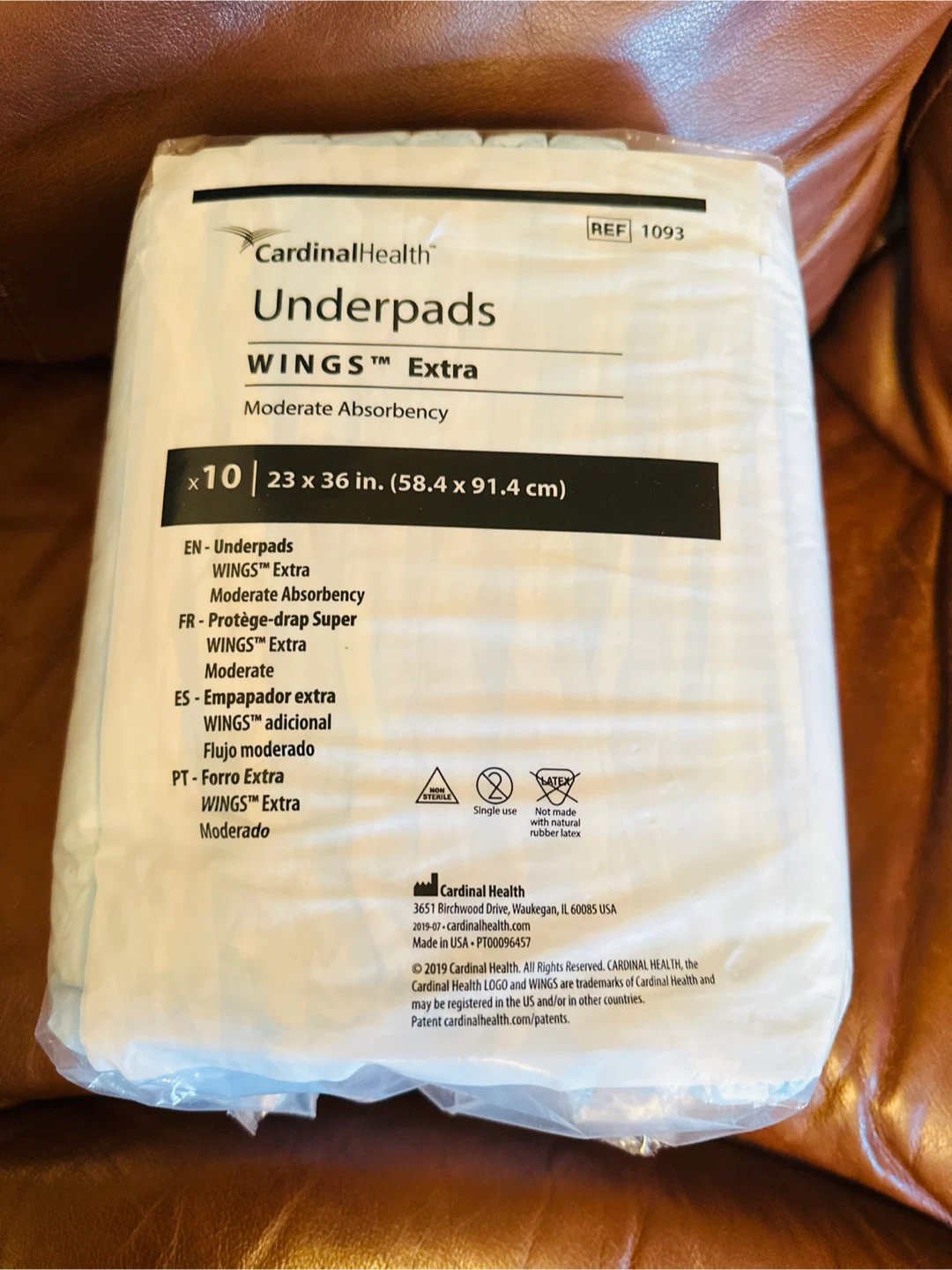 Cardinal Health WINGS Extra Underpads 10 Pack