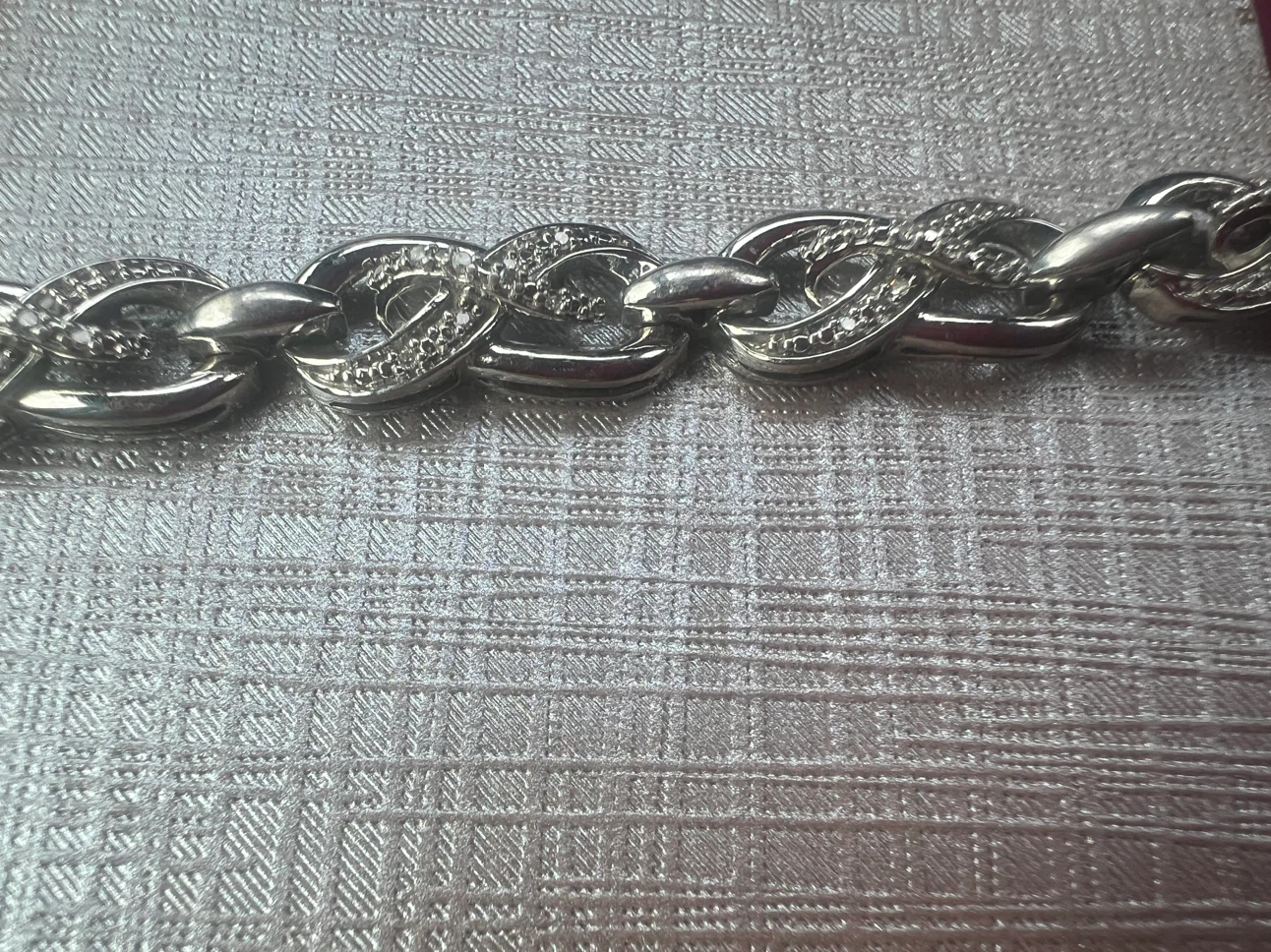 925 silver bracelet with diamonds - photo 3