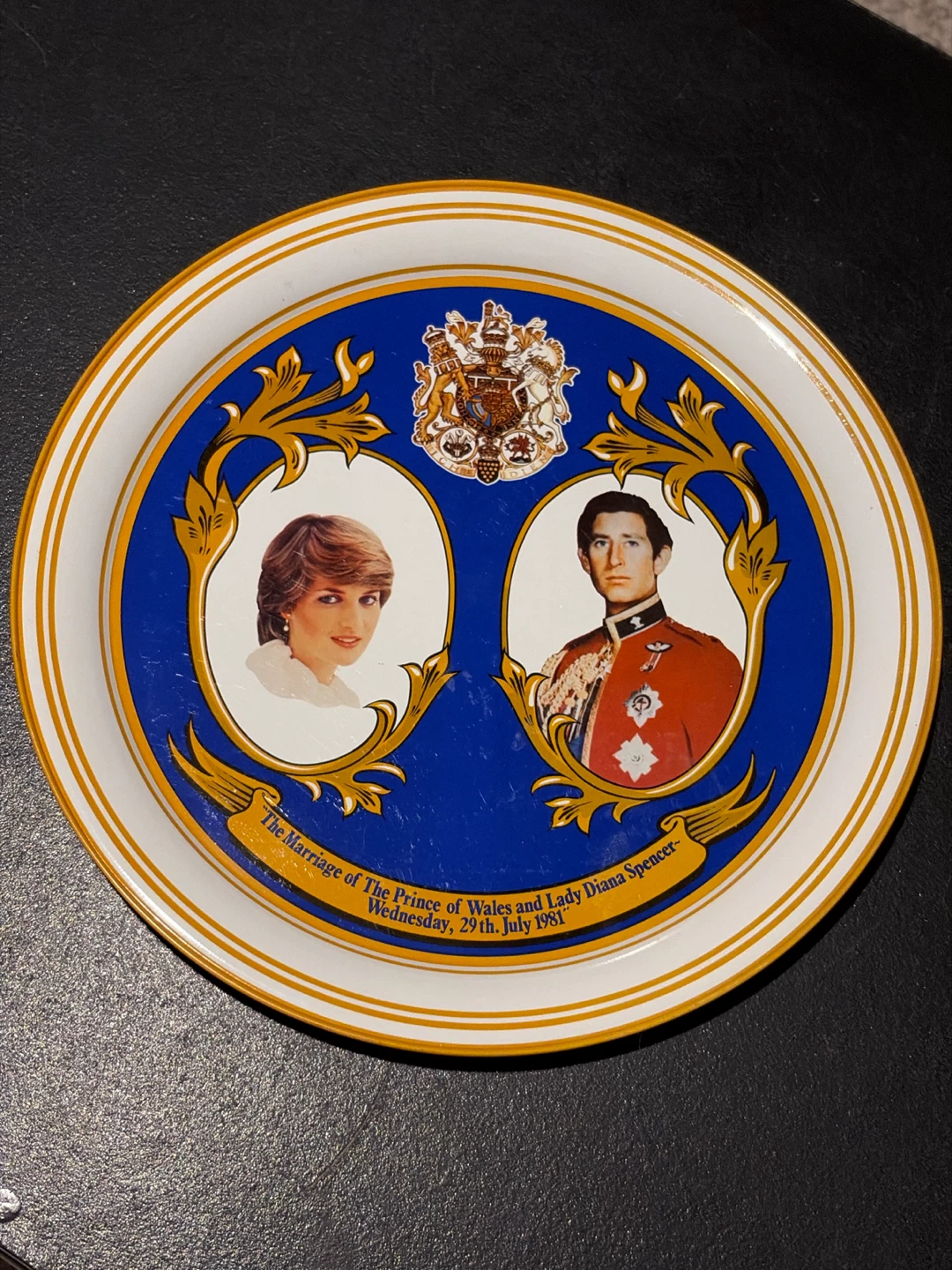 Royal Wedding Souvenir Plate - Prince Charles & Lady Diana