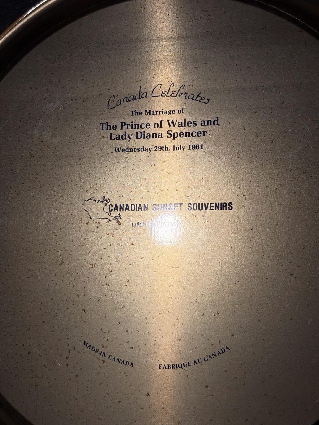 Royal Wedding Souvenir Plate - Prince Charles & Lady Diana - photo 3