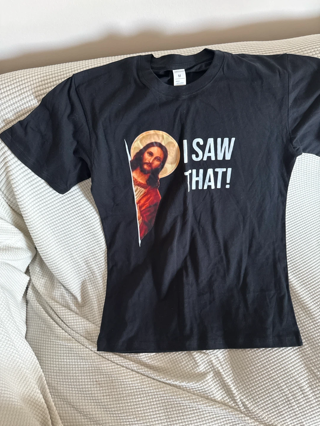 I saw that t shirt black