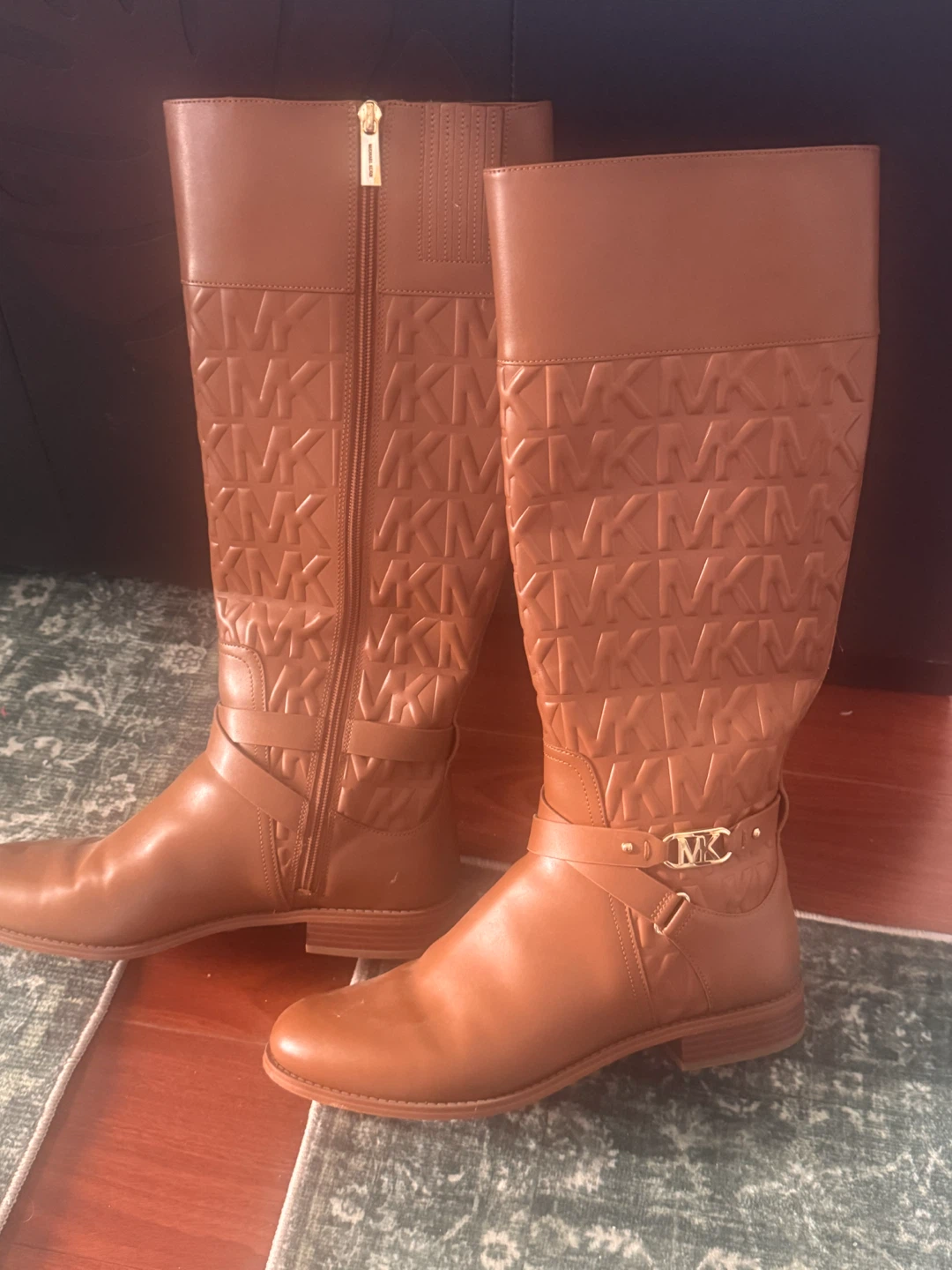 Michael Kors Tan Logo Boots