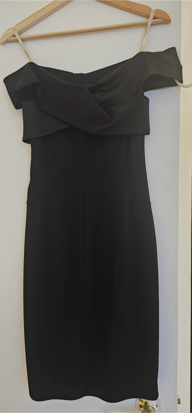 Halston Heritage Off-the-Shoulder Black Dress - photo 2