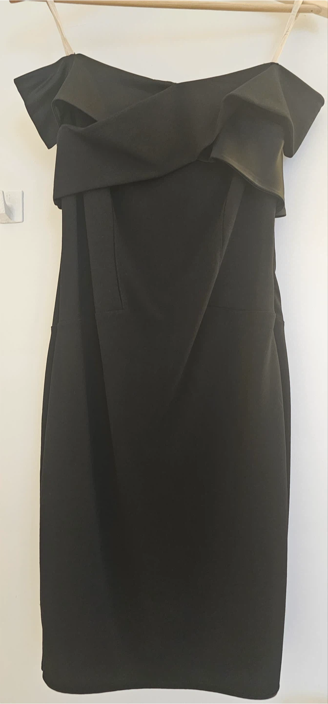 Halston Heritage Off-the-Shoulder Black Dress - photo 3