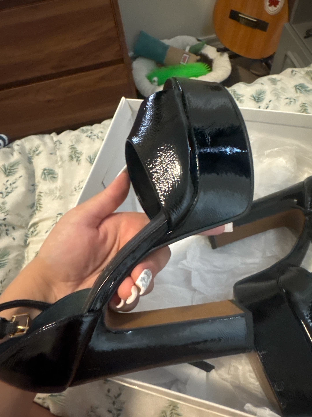 L'Intervalle Black Patent Platform Heels - photo 4