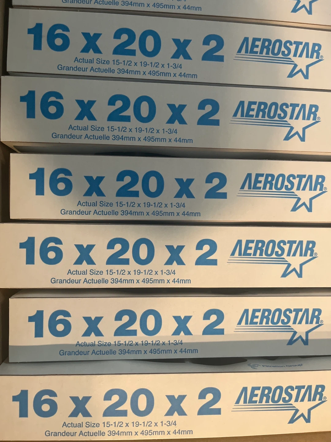 12 Aerostar MERV 8 Pleated Air Filters 16x20x2 - photo 2