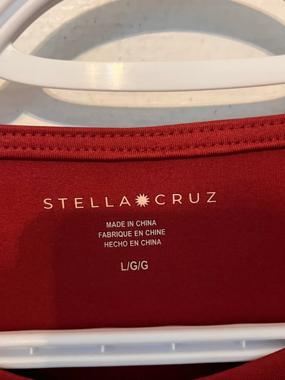 Stella Cruz Long Sleeve Top - Red - Large - photo 2