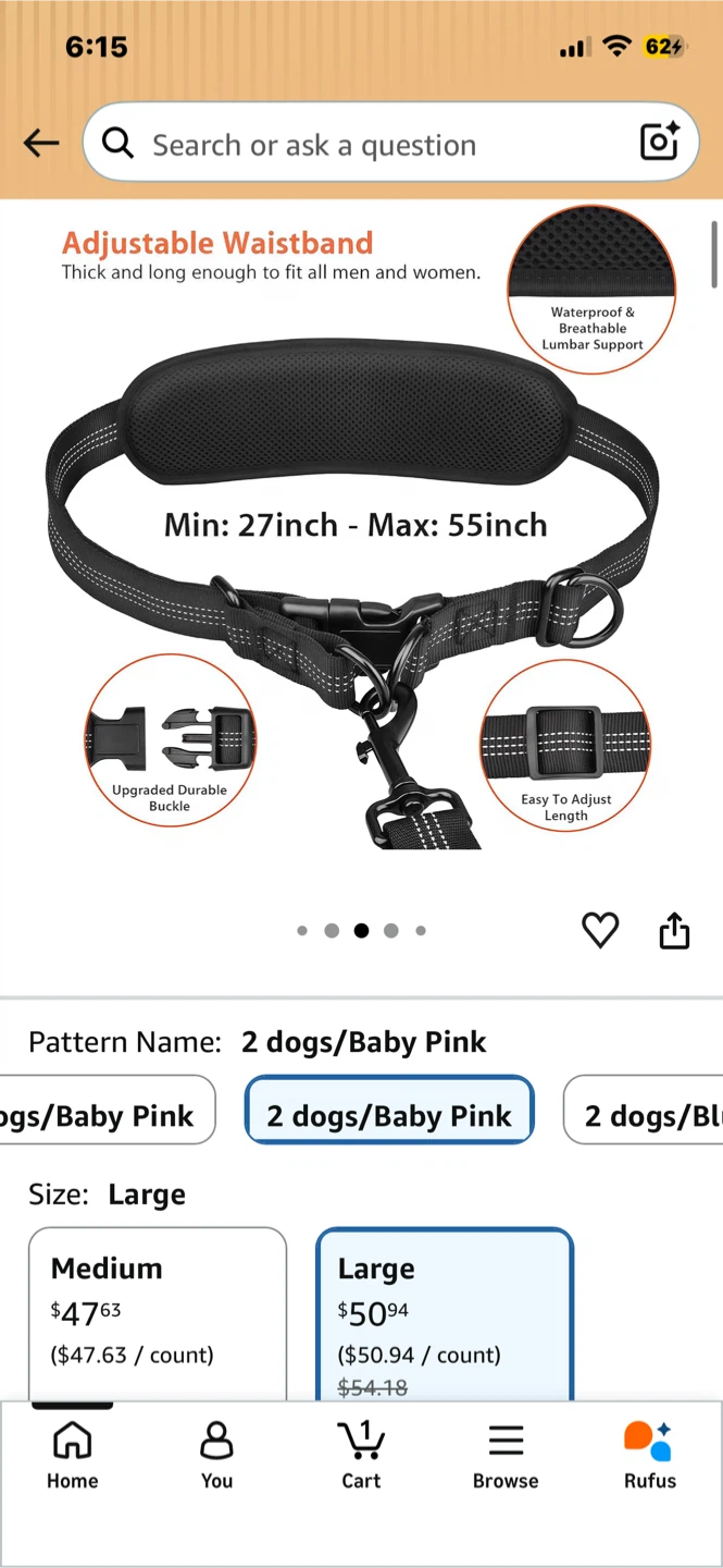 Brand New Single/Double Dog Hands Free Leash - photo 5