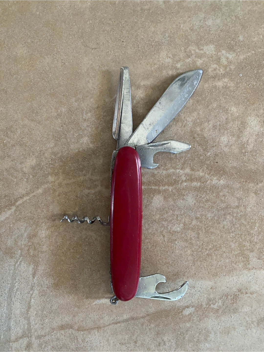 Red Multi-Tool Pocket Knife