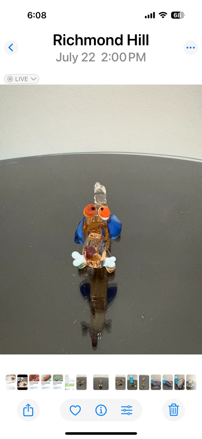 Cute Glass Dog Figurine - photo 3