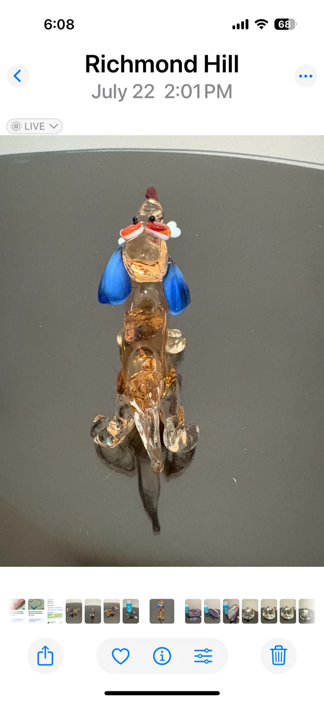 Cute Glass Dog Figurine - photo 4