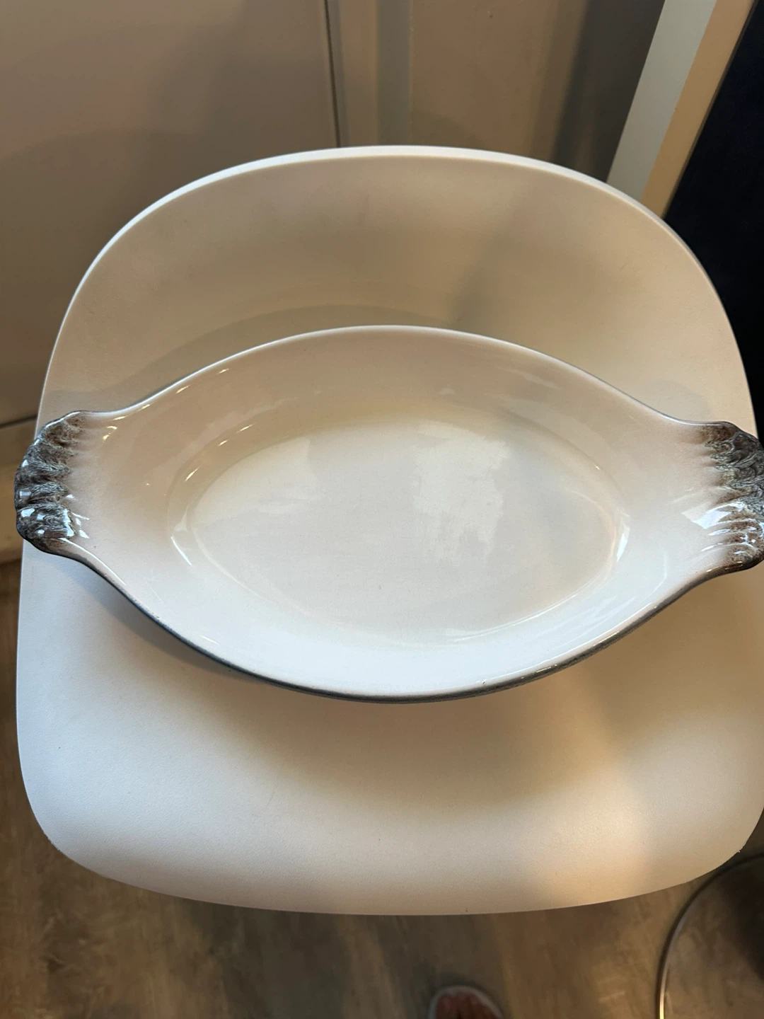 Oval Glass Casserole Dish with Lid - photo 2