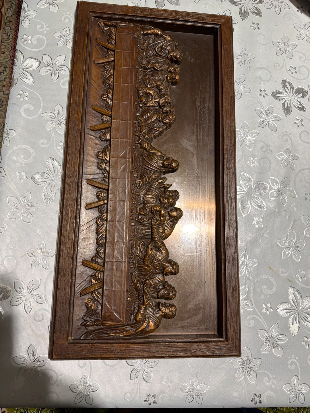 The Last Supper Wood Carving Wall Art