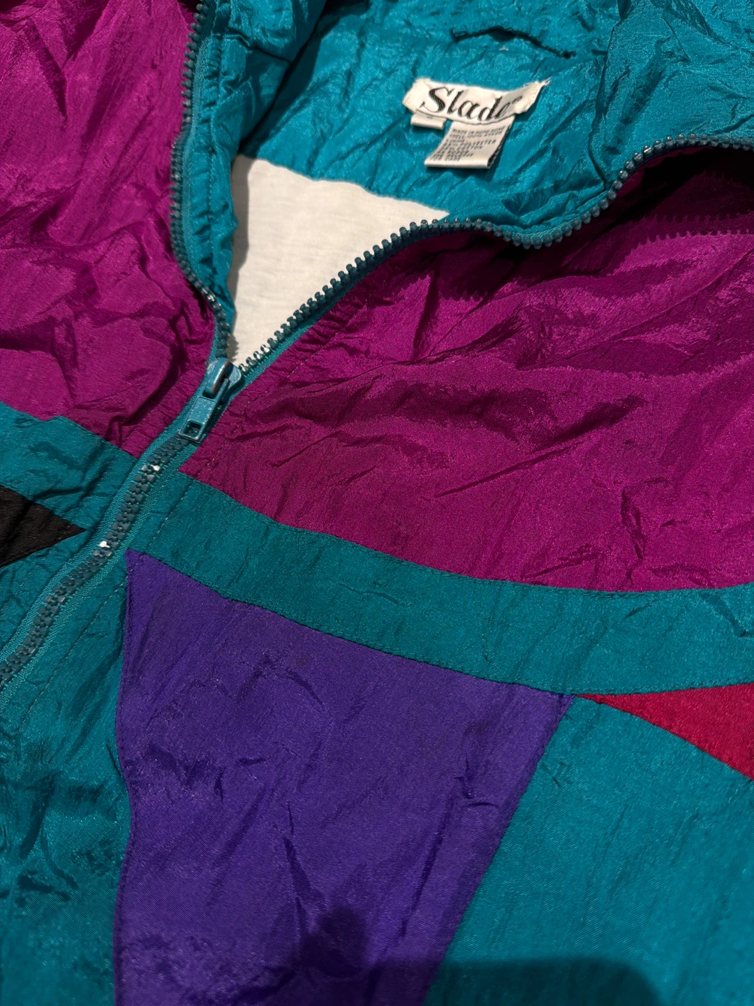 Slade Colourful Windbreaker Jacket Size S - photo 2