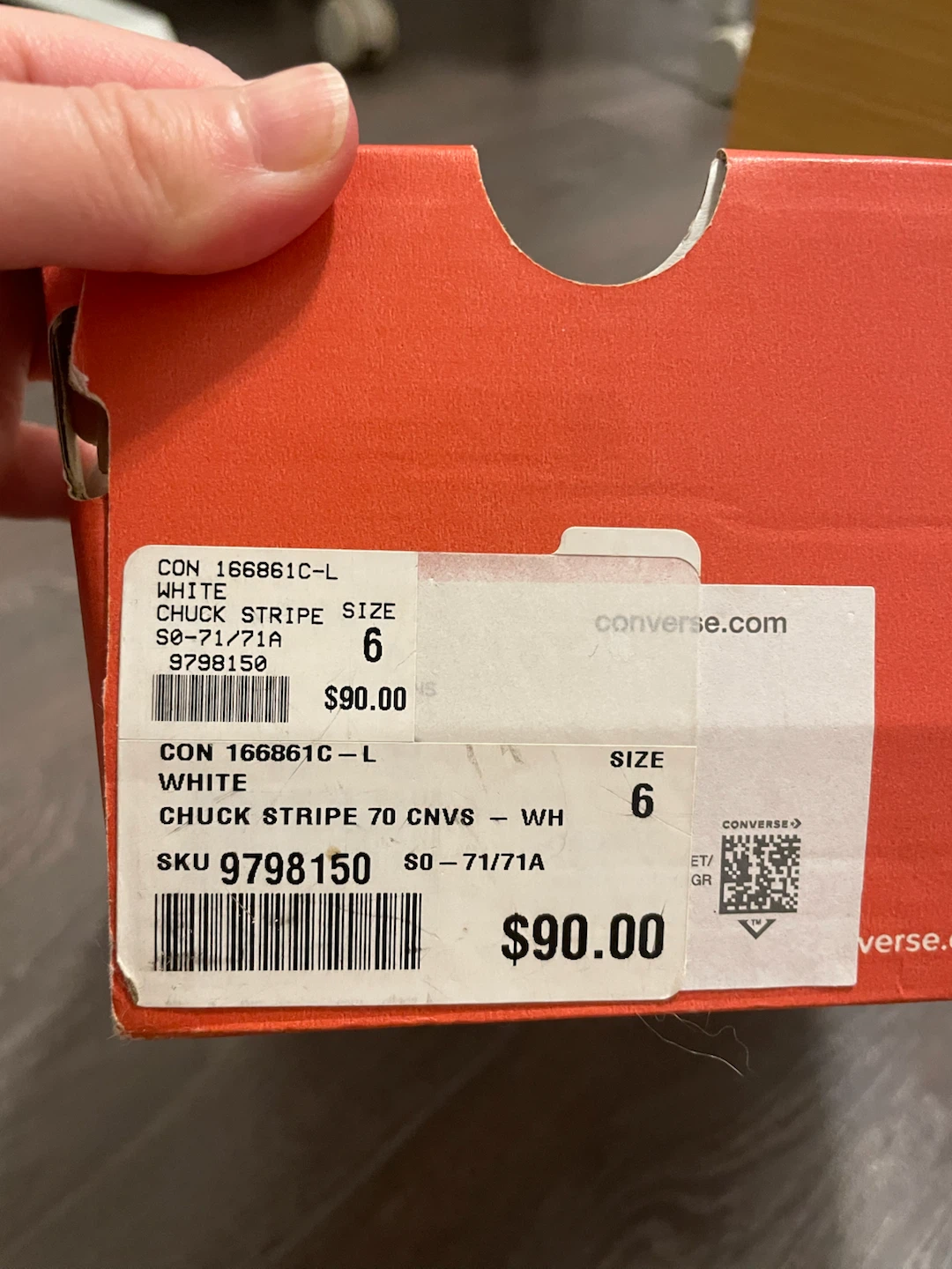 Converse Chuck Stripe 70 CNVS Sneakers Size 6 - photo 5