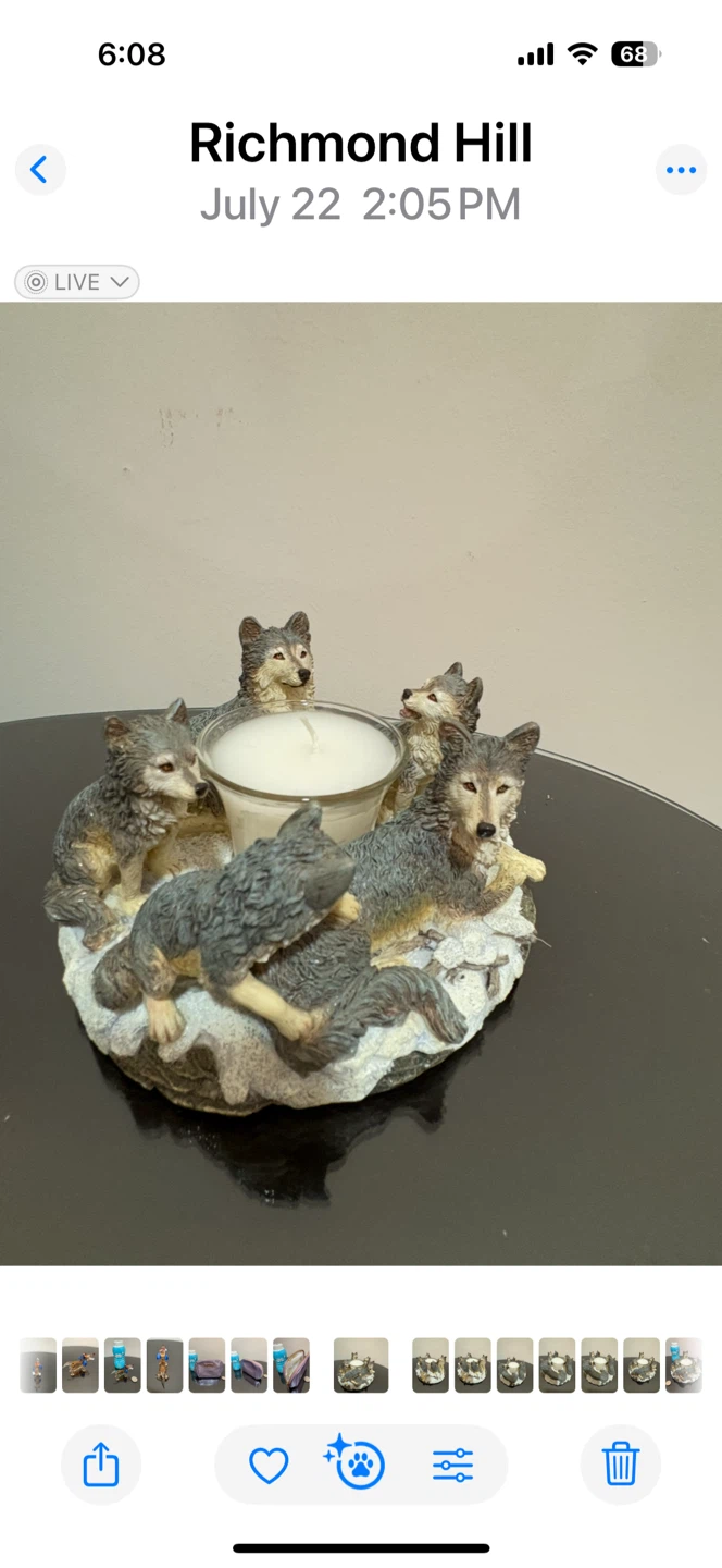 Family of Wolves Candle Holder - photo 4
