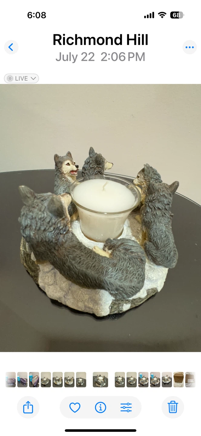 Family of Wolves Candle Holder - photo 5