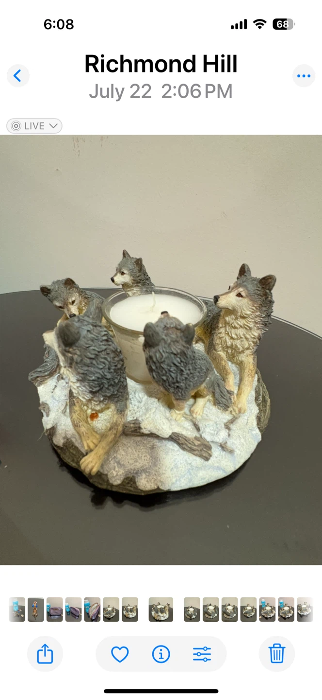 Family of Wolves Candle Holder - photo 3