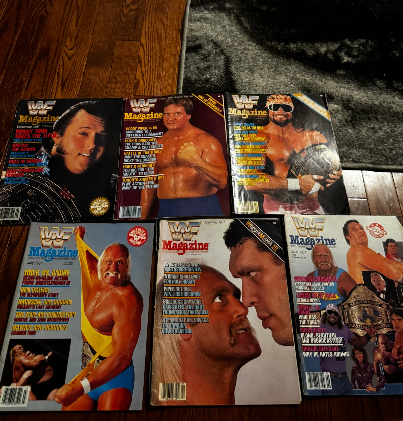 Collection of Vintage WWF Magazines and Programs