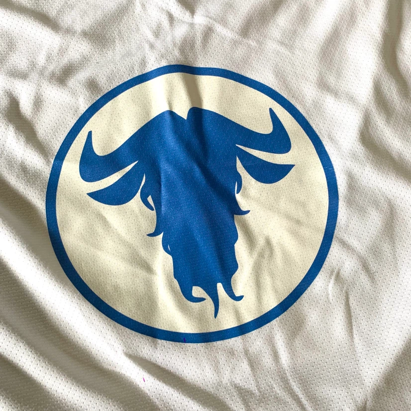 Adult Hockey Jersey XL White Blue Ice Hockey Sports Jersey - photo 3
