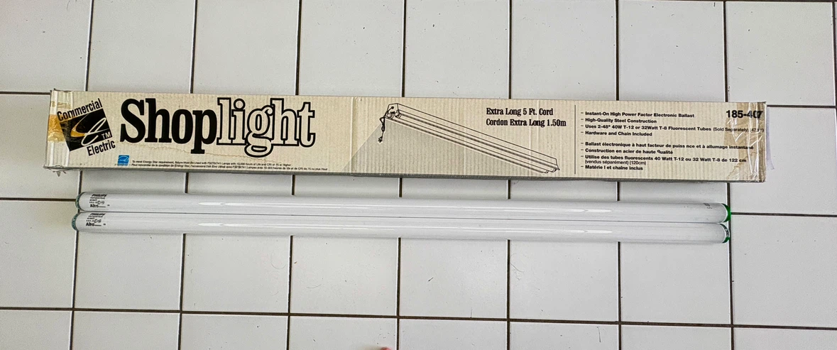 Shop Light with 2 Nos 4’ Cool While  Tube