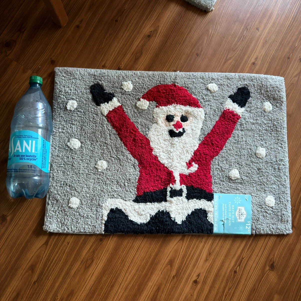 Brand New With Tags Holiday Time Santa Bath Mat