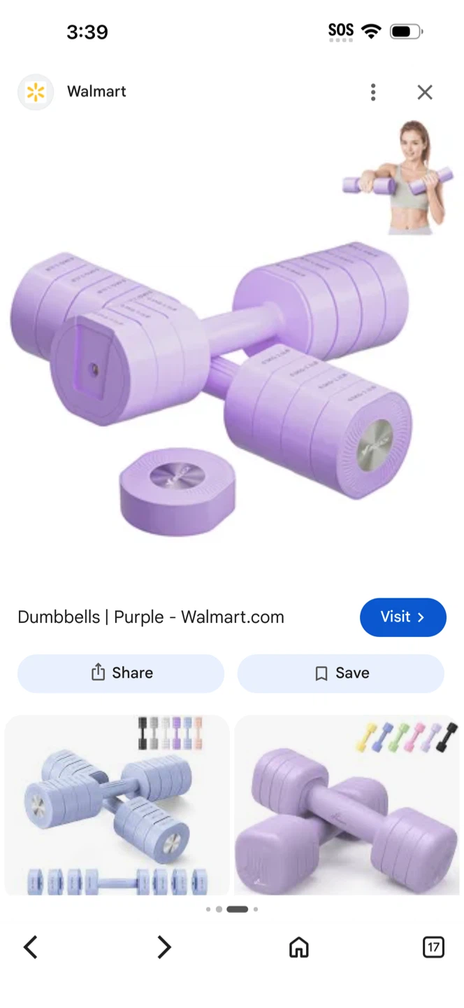 Purple Adjustable Dumbbell Set - photo 2