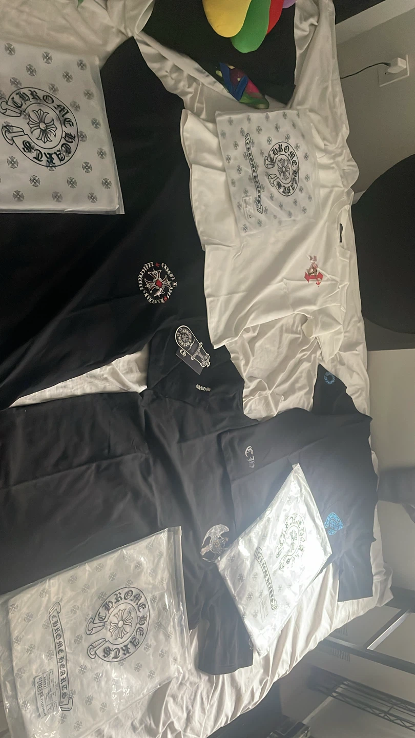 Chrome Hearts T-shirts and Sweatpants Bundle