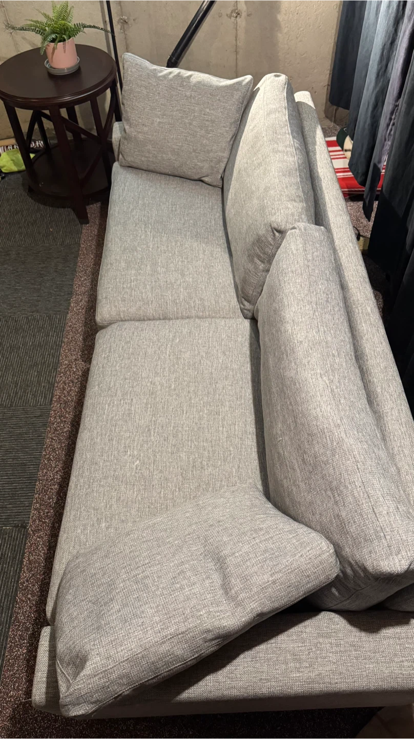 Article Light grey fabric sofa (good as new) - photo 3