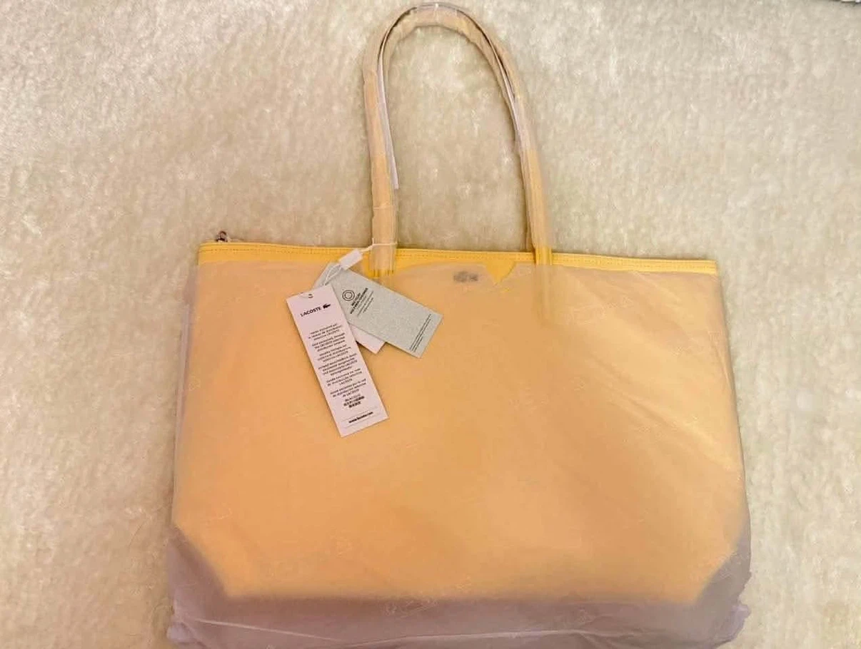 Lacoste Tote Bag - Pastel Yellow - photo 2